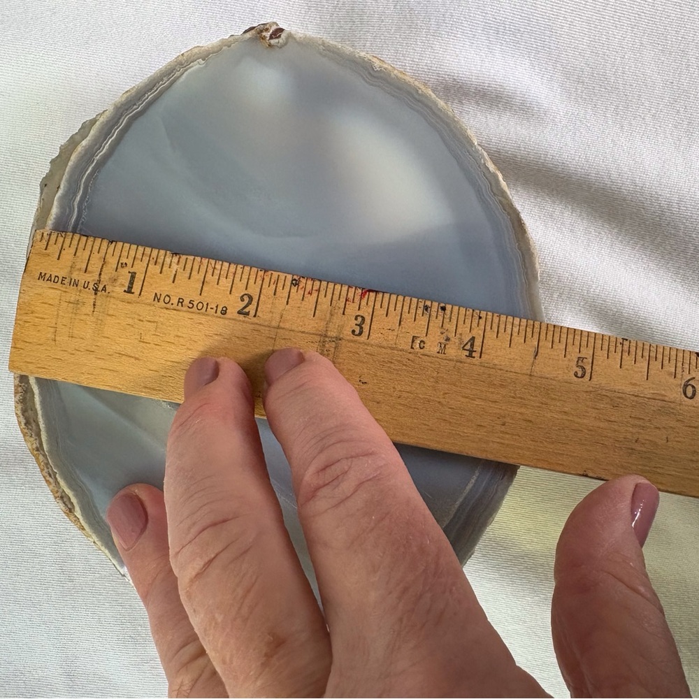 Gray, Tan and White Polished Agate Coasters - Set of 6 - Picture 12 of 15